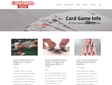 Tablet Screenshot of cardgameinfo.com